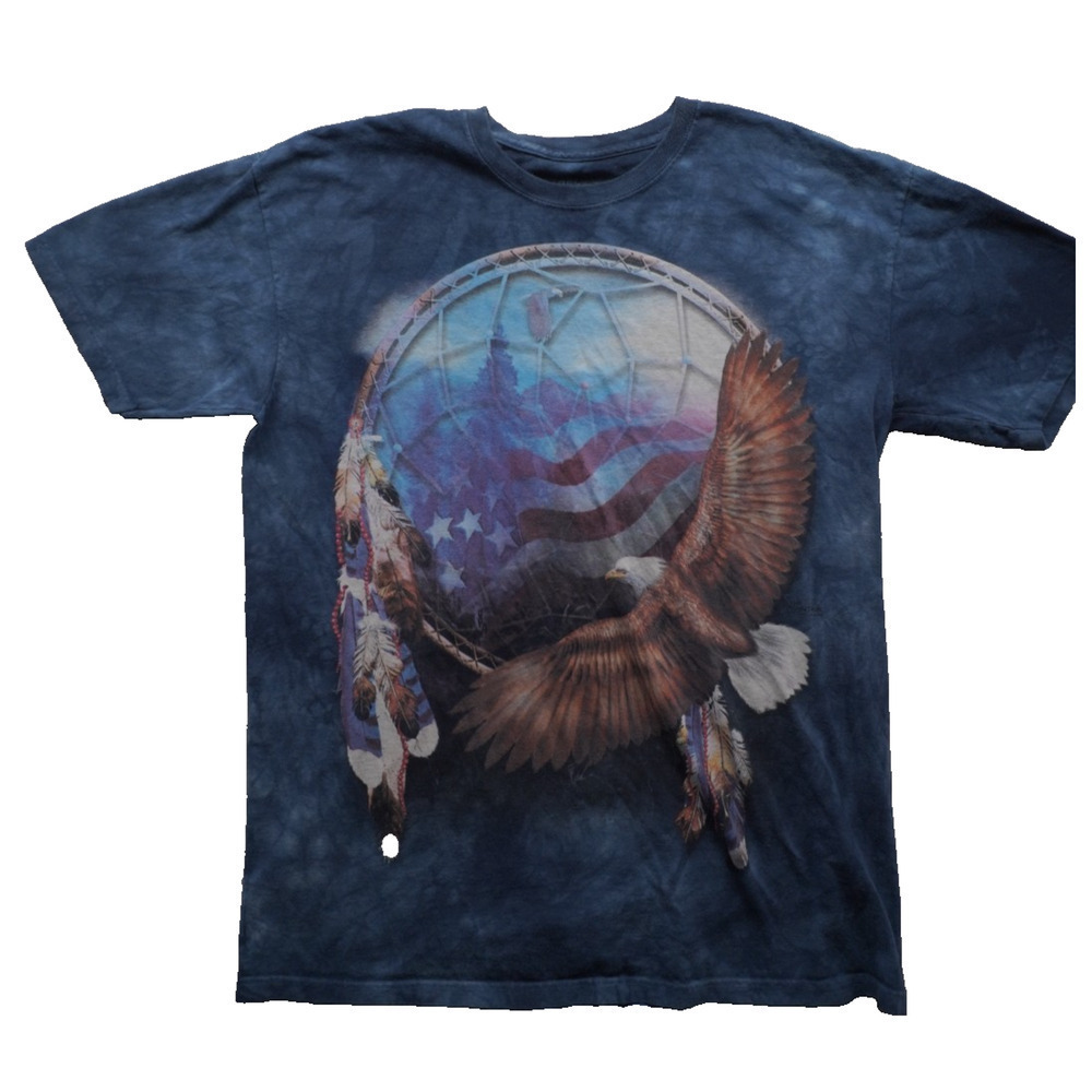 The Mountain Eagle Dreamcatcher Tie Dye T-Shirt XL Made in USA